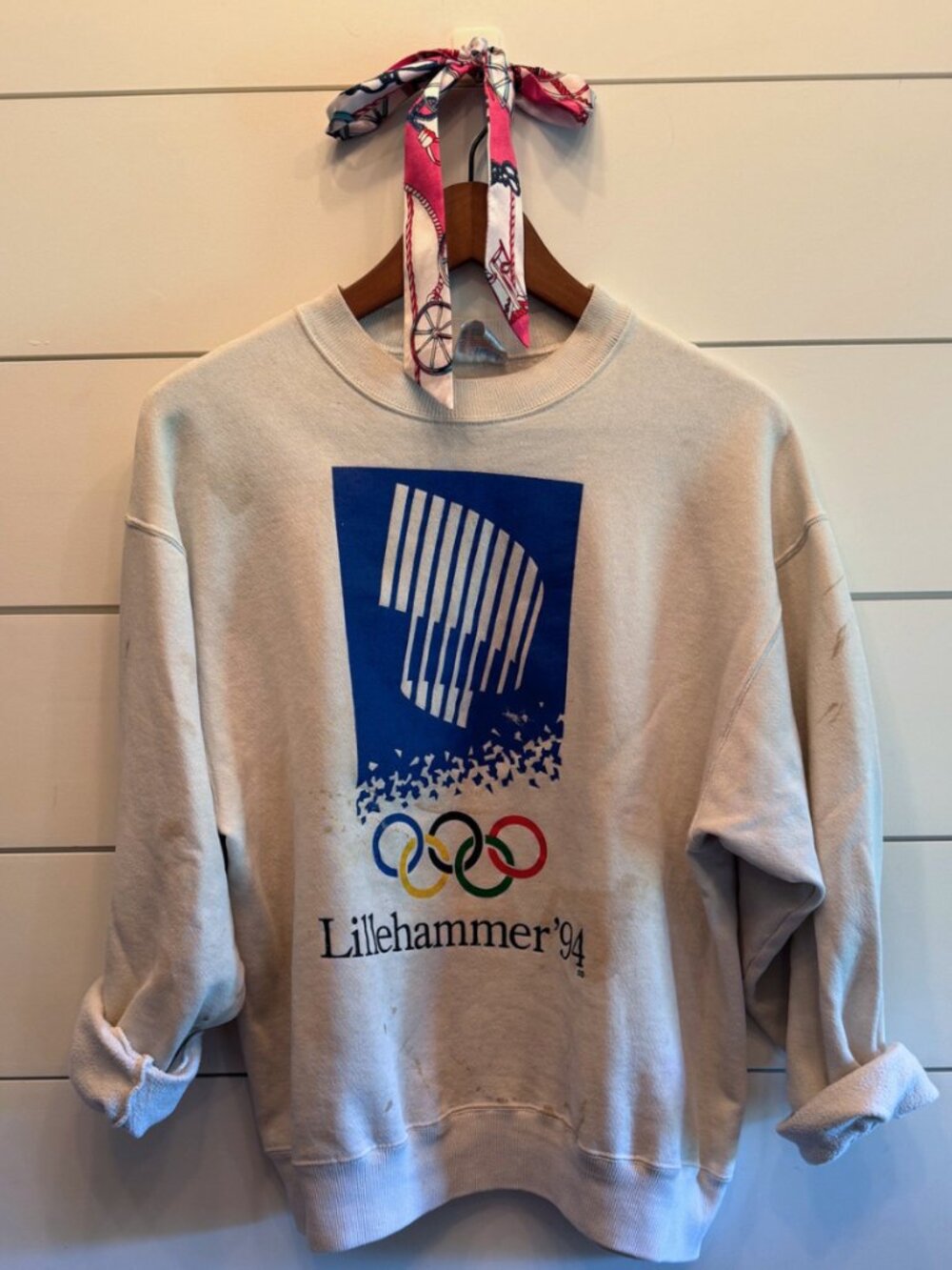 Vintage Hanes Lillehammer '94 Olympics USA Sweatshirt Size Large Unisex